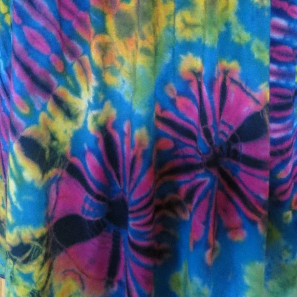 Tie Dye Mini dress or Blouse long bell sleeves - Picture 16 of 16